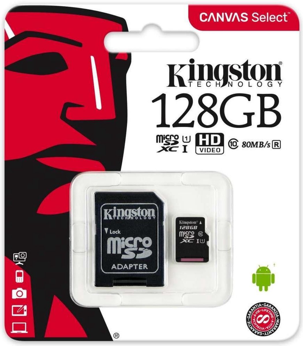 Kingston 128 GB Micro-sd kaart
