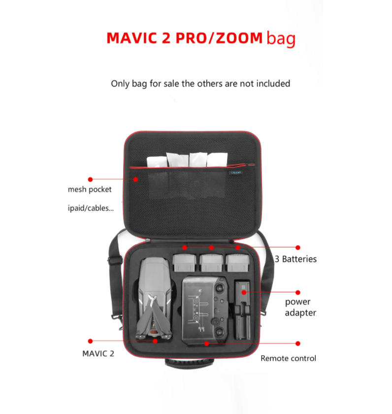 Mavic2-tas-1 Mavic 2 Draagtas (voor Smart Controller) - Afbeelding 2