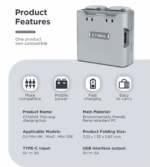3 in 1 Two Way Charging hub voor DJI Mini 4K - 2 en 2-SE (huismerk) - Afbeelding 3